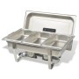 3-teiliges Buffet-Essenswärmer-Set aus Edelstahl von vidaXL, Wilderer - Ref: Foro24-50529, Preis: 186,98 €, Rabatt: %