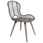 Dining chairs 4 units natural brown rattan by vidaXL, dining chairs - Ref: Foro24-246854, Price: 266,10 €, Discount: %