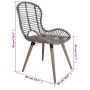 Dining chairs 4 units natural brown rattan by vidaXL, dining chairs - Ref: Foro24-246854, Price: 266,10 €, Discount: %