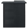 Black synthetic rattan corner bar table 100x50x105 cm by vidaXL, Kitchen and dining tables - Ref: Foro24-313481, Price: 292,3...