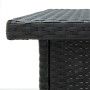 Black synthetic rattan corner bar table 100x50x105 cm by vidaXL, Kitchen and dining tables - Ref: Foro24-313481, Price: 292,3...