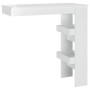 Mesa de bar de pared madera contrachapada blanco 102x45x103,5cm de vidaXL, Mesas de cocina y de comedor - Ref: Foro24-811787,...