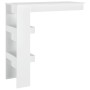 Mesa de bar de pared madera contrachapada blanco 102x45x103,5cm de vidaXL, Mesas de cocina y de comedor - Ref: Foro24-811787,...