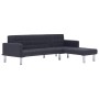 Dunkelgraues L-förmiges Schlafsofa aus Polyester von vidaXL, Sofas - Ref: Foro24-282230, Preis: 403,16 €, Rabatt: %