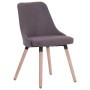 Dining chairs 2 units taupe gray fabric by vidaXL, dining chairs - Ref: Foro24-283634, Price: 146,99 €, Discount: %