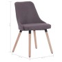 Dining chairs 2 units taupe gray fabric by vidaXL, dining chairs - Ref: Foro24-283634, Price: 146,99 €, Discount: %