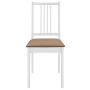 Dining chairs with cushions 4 units white solid wood by vidaXL, dining chairs - Ref: Foro24-247635, Price: 178,14 €, Discount: %