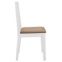 Dining chairs with cushions 4 units white solid wood by vidaXL, dining chairs - Ref: Foro24-247635, Price: 178,14 €, Discount: %