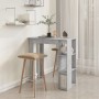 Bar table with concrete gray plywood shelf 102x50x103.5cm by vidaXL, Kitchen and dining tables - Ref: Foro24-809462, Price: 6...