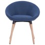 Blue fabric dining chair by vidaXL, dining chairs - Ref: Foro24-283433, Price: 88,48 €, Discount: %