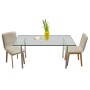 Dining chairs 2 pcs beige fabric and solid oak wood by vidaXL, dining chairs - Ref: Foro24-241151, Price: 217,33 €, Discount: %