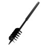 Black Steel Earth Drill With Handle 120 mm Double Spiral by vidaXL, Helical augers - Ref: Foro24-141025, Price: 50,65 €, Disc...