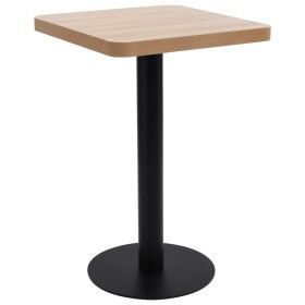 Hellbrauner MDF Bistrotisch 50x50 cm von vidaXL, Küchen- und Esstische - Ref: Foro24-286427, Preis: 93,53 €, Rabatt: %