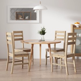 Dining chairs 4 units solid acacia wood by vidaXL, dining chairs - Ref: Foro24-246006, Price: 291,99 €, Discount: %