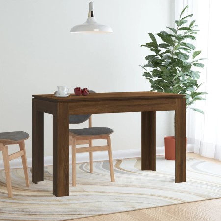 Oak brown engineered wood dining table 120x60x76 cm by vidaXL, Kitchen and dining tables - Ref: Foro24-815389, Price: 84,87 €...