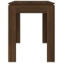 Mesa de comedor madera de ingeniería marrón roble 120x60x76 cm de vidaXL, Mesas de cocina y de comedor - Ref: Foro24-815389, ...