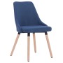 Dining chairs 2 units blue fabric by vidaXL, dining chairs - Ref: Foro24-283629, Price: 113,07 €, Discount: %