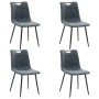 Sillas de comedor 4 unidades cuero sintético negro de vidaXL, Sillas de comedor - Ref: Foro24-282608, Precio: 246,48 €, Descu...