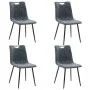 Dining chairs 4 units black synthetic leather by vidaXL, dining chairs - Ref: Foro24-282608, Price: 246,48 €, Discount: %