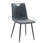 Dining chairs 4 units black synthetic leather by vidaXL, dining chairs - Ref: Foro24-282608, Price: 246,48 €, Discount: %