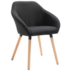 Black fabric dining chair by vidaXL, dining chairs - Ref: Foro24-283455, Price: 90,62 €, Discount: %