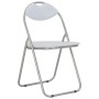 Folding dining chairs 6 units white synthetic leather by vidaXL, dining chairs - Ref: Foro24-284409, Price: 128,67 €, Discoun...