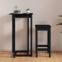 High bar table made of solid black pine wood 60x60x110 cm by vidaXL, Kitchen and dining tables - Ref: Foro24-822181, Price: 7...