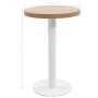 Light brown MDF bistro table 50 cm by vidaXL, Kitchen and dining tables - Ref: Foro24-286417, Price: 102,89 €, Discount: %