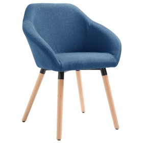 Blue fabric dining chair by vidaXL, dining chairs - Ref: Foro24-283453, Price: 99,07 €, Discount: %