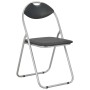 Folding dining chairs 2 units black synthetic leather by vidaXL, dining chairs - Ref: Foro24-284407, Price: 56,37 €, Discount: %