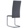 Cantilever dining chairs 4 units gray synthetic leather by vidaXL, dining chairs - Ref: Foro24-281684, Price: 202,47 €, Disco...