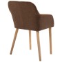 Dining chairs 2 pcs fabric and solid brown oak wood by vidaXL, dining chairs - Ref: Foro24-248929, Price: 188,64 €, Discount: %