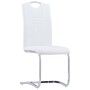 Cantilever dining chairs 4 units white synthetic leather by vidaXL, dining chairs - Ref: Foro24-281778, Price: 290,04 €, Disc...