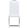 Cantilever dining chairs 4 units white synthetic leather by vidaXL, dining chairs - Ref: Foro24-281778, Price: 290,04 €, Disc...