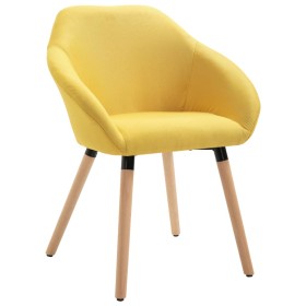 Yellow Fabric Dining Chair by vidaXL, dining chairs - Ref: Foro24-283456, Price: 119,39 €, Discount: %