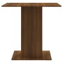 Mesa de comedor madera contrachapada roble marrón 80x80x75 cm de vidaXL, Mesas de cocina y de comedor - Ref: Foro24-825824, P...