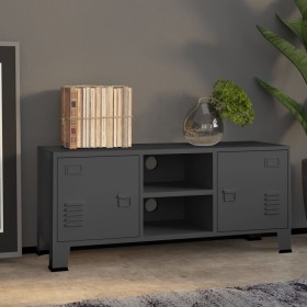 Industrial anthracite metal TV cabinet 105x35x42 cm by vidaXL, TV Furniture - Ref: Foro24-339620, Price: 105,80 €, Discount: %