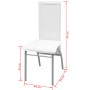 Sillas de comedor 4 unidades cuero sintético blanco de vidaXL, Sillas de comedor - Ref: Foro24-242921, Precio: 185,07 €, Desc...