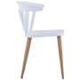 Sillas de comedor 2 unidades plástico blanco de vidaXL, Sillas de comedor - Ref: Foro24-247287, Precio: 139,05 €, Descuento: %