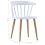 Sillas de comedor 2 unidades plástico blanco de vidaXL, Sillas de comedor - Ref: Foro24-247287, Precio: 139,05 €, Descuento: %