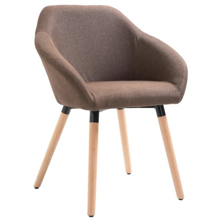 Brown Fabric Dining Chair by vidaXL, dining chairs - Ref: Foro24-283452, Price: 90,42 €, Discount: %