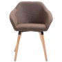 Brown Fabric Dining Chair by vidaXL, dining chairs - Ref: Foro24-283452, Price: 90,42 €, Discount: %