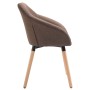 Brown Fabric Dining Chair by vidaXL, dining chairs - Ref: Foro24-283452, Price: 90,42 €, Discount: %