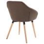 Brown Fabric Dining Chair by vidaXL, dining chairs - Ref: Foro24-283452, Price: 90,42 €, Discount: %