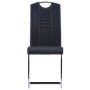 Cantilever dining chairs 4 units black synthetic leather by vidaXL, dining chairs - Ref: Foro24-281772, Price: 299,29 €, Disc...