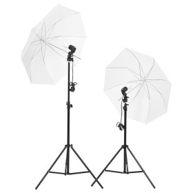 Fotostudio-Beleuchtungsset mit Stativen und Schirmen von vidaXL, Blitze und Studiobeleuchtung - Ref: Foro24-190230, Preis: 52...