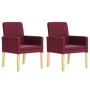 Dining chairs 2 units synthetic leather red wine color by vidaXL, dining chairs - Ref: Foro24-280274, Price: 177,93 €, Discou...