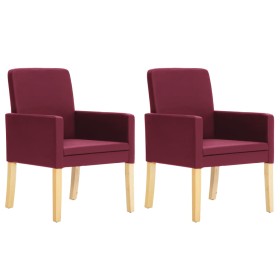 Dining chairs 2 units synthetic leather red wine color by vidaXL, dining chairs - Ref: Foro24-280274, Price: 177,99 €, Discou...