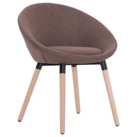 Brown Fabric Dining Chair by vidaXL, dining chairs - Ref: Foro24-283432, Price: 79,06 €, Discount: %