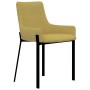 Dining chairs 2 units yellow fabric by vidaXL, dining chairs - Ref: Foro24-282596, Price: 116,99 €, Discount: %